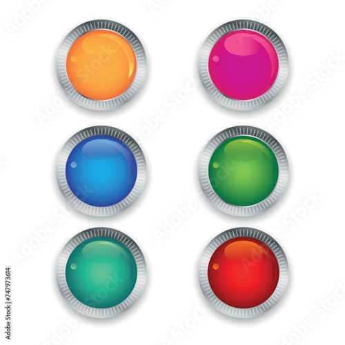 buttons for web vector