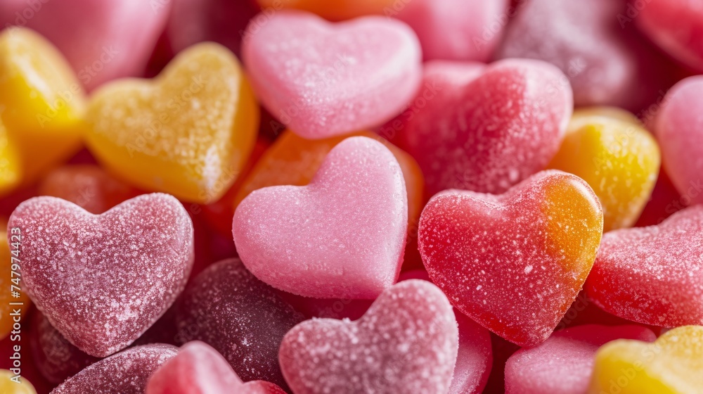 a pile of heart shaped candy a pile of heart shaped candy