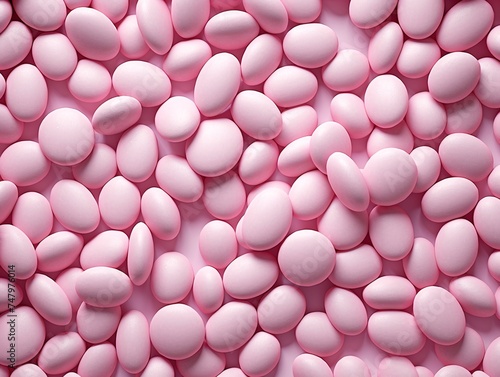 a pile of pink ovals