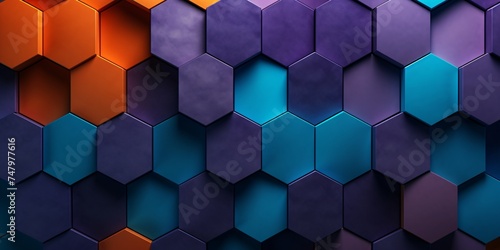 a close up of a hexagon