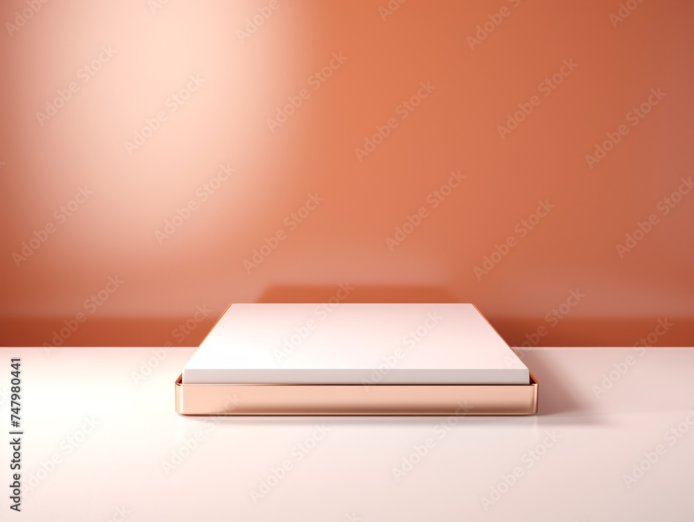 a white square object on a white surface a white square object on a white surface