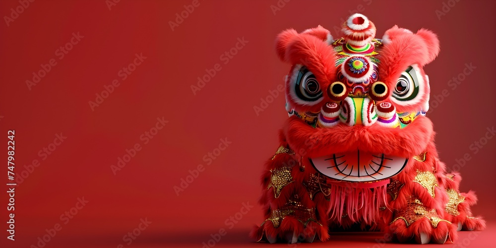 Colorful Dragon and Lion Dances: Highlight of Chinese Lunar New Year Celebrations. Concept Chinese Lunar New Year, Colorful Dragon Dance, Lion Dance, Cultural Festivities, Traditions, Celebrations Colorful Dragon and Lion Dances: Highlight of Chinese Lunar New Year Celebrations. Concept Chinese Lunar New Year, Colorful Dragon Dance, Lion Dance, Cultural Festivities, Traditions, Celebrations