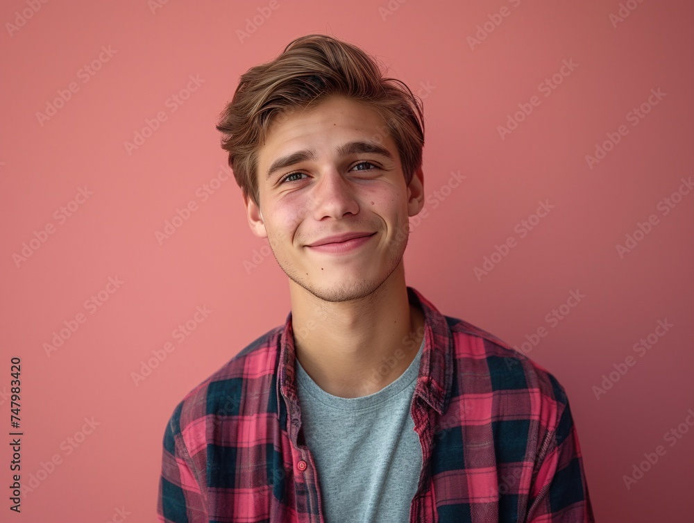 Fototapeta premium a man smiling at the camera