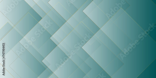 abstract modern square shapes. green geometric triangles shapes. creative minimalist and various modern geometric shapes for background perfect for wallpaper business, design.