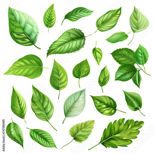 Collection of garden leaves