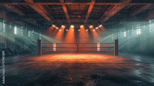 Professional boxing ring