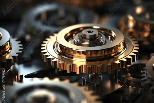 Wallpaper Mural a close up of a gear Torontodigital.ca