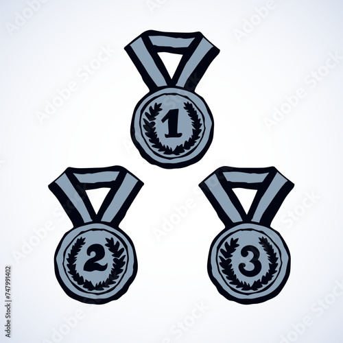Medal. Vector drawing