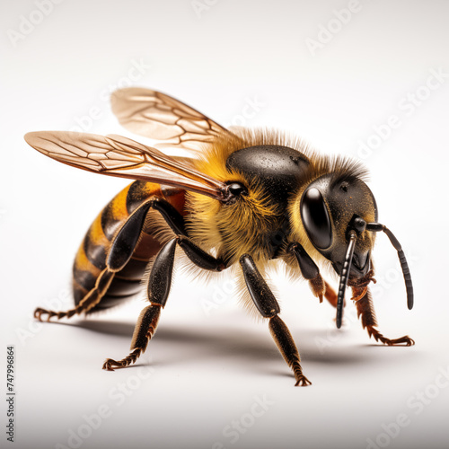 bee on white background © Juli Puli