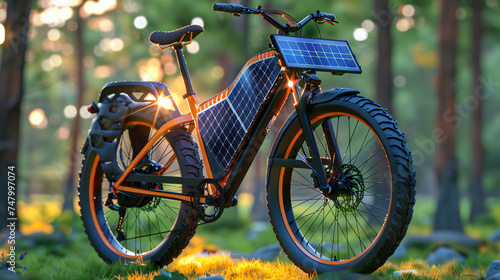 Solar powered e bikes transportation