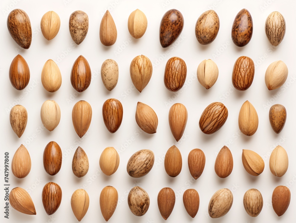 a group of almonds and almonds a group of almonds and almonds