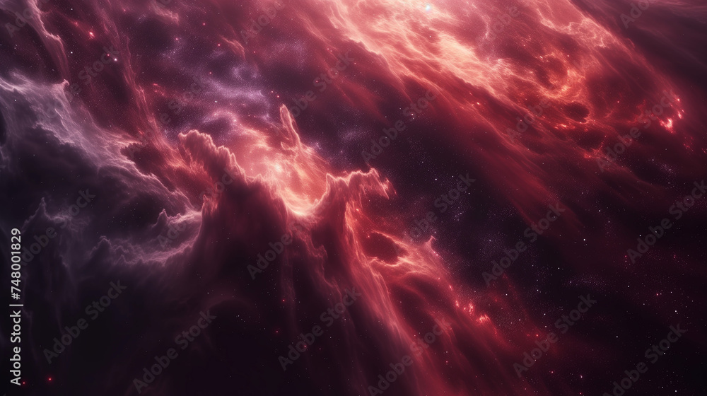 Colorful galaxy in space for poster background