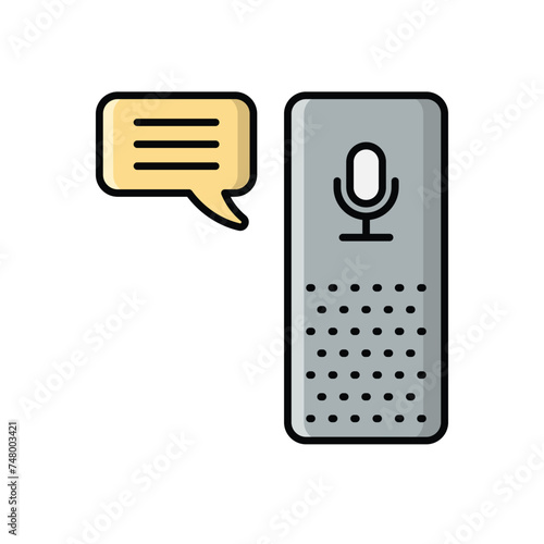 Voice Assistant icon vector stock illustration