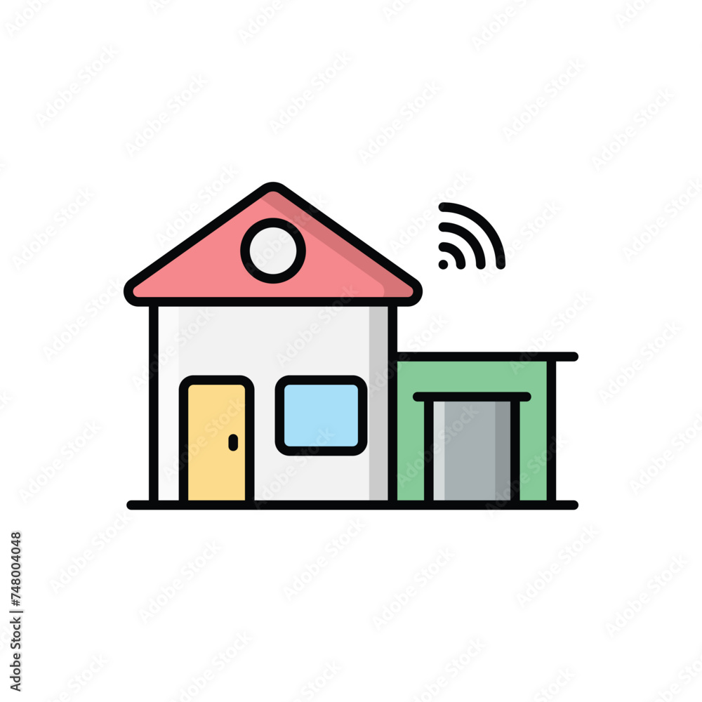 Smart Home icon vector stock illustration Smart Home icon vector stock illustration