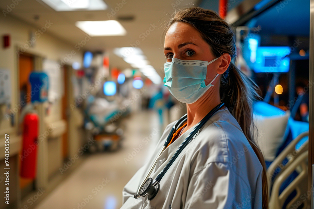 person working in a hospital person working in a hospital
