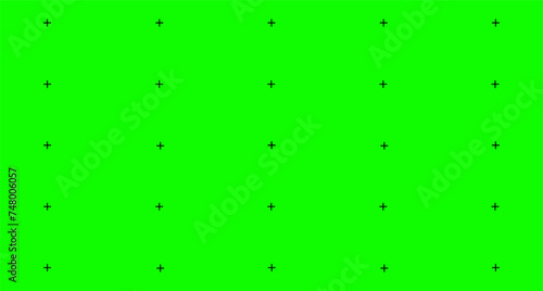 green screen background VFX motion tracking markers. Abstract concept video footage replacement tracking markers element. Vector