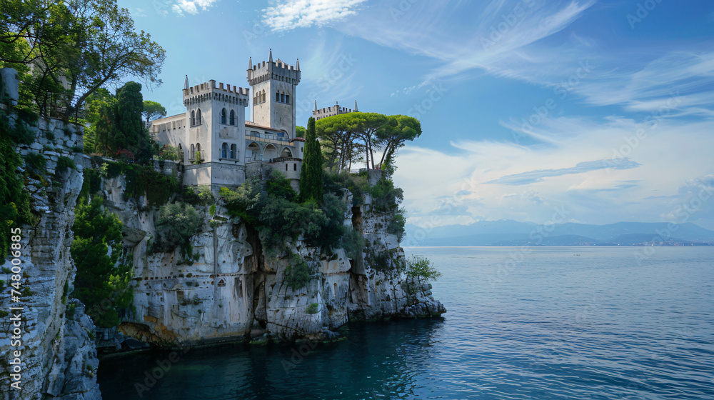 The castle of Duino and the beauty of the cliffs