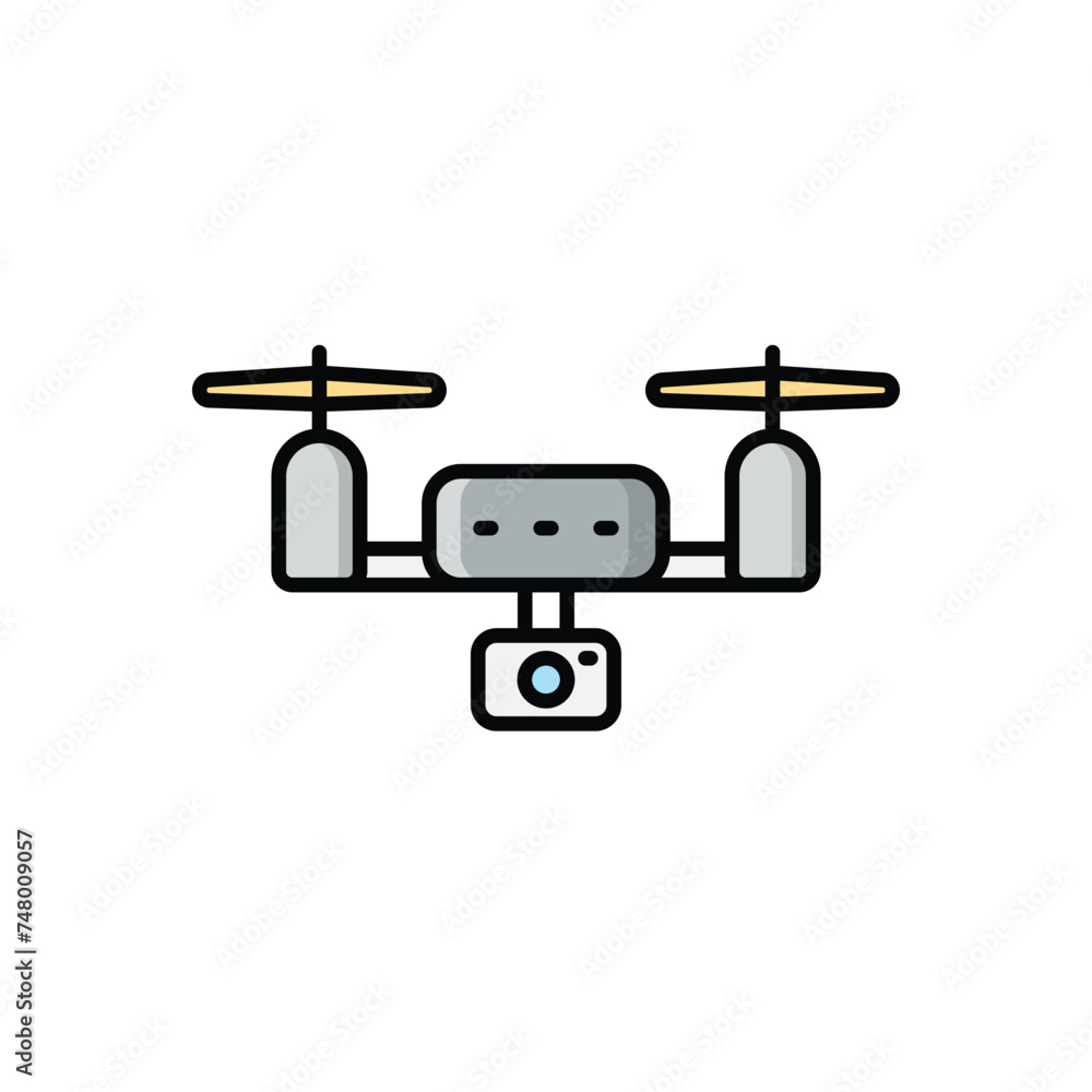 Drone Camera icon vector stock illustration