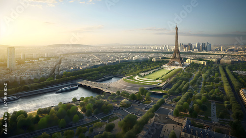 Olympic Games in Paris. Generative AI © Neural Graphix