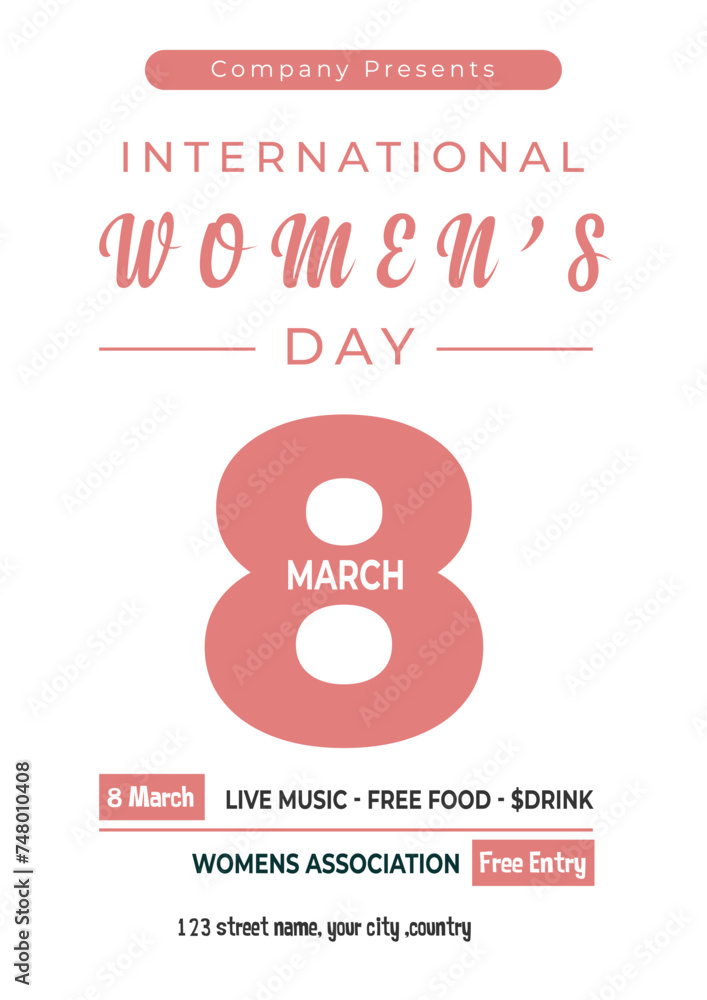 Women's Day Flyer Template Women's Day Flyer Template