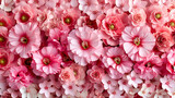 Pink Floral Nature and Blooming Beauty, Colorful Spring Flowers, Fresh Petal and Leaf Pattern, Romantic Garden Background