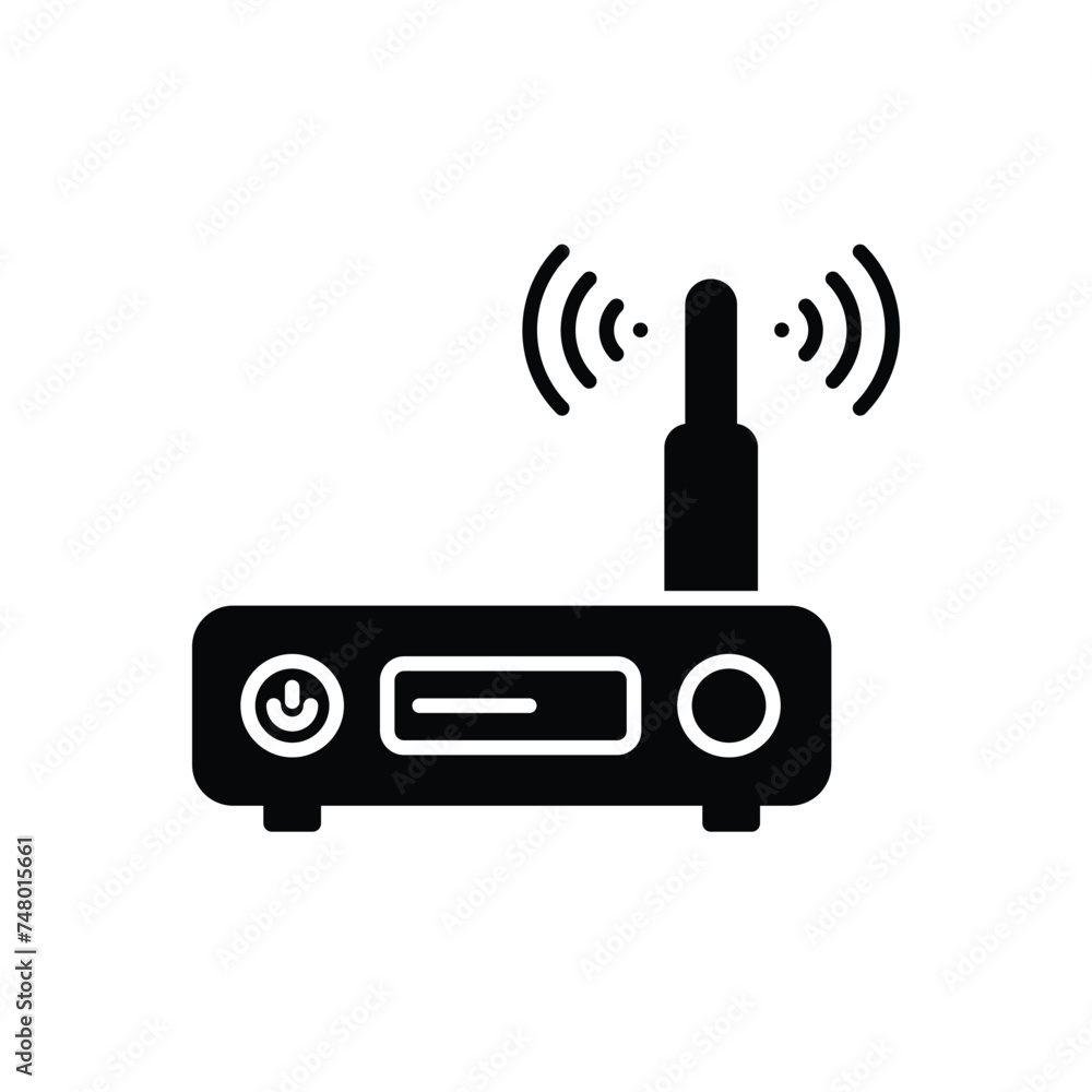 Router icon vector stock illustration Router icon vector stock illustration