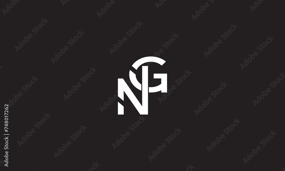 Obraz premium NG, GN , G , N , Abstract Letters Logo Monogram