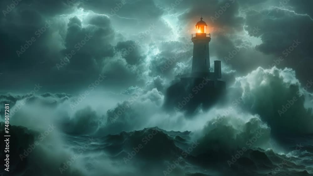 Beacon of Resilience: Lighthouse Braving the Storm. Generative ai