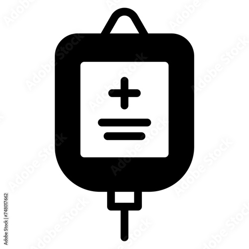 Blood Transfusion Bag Icon