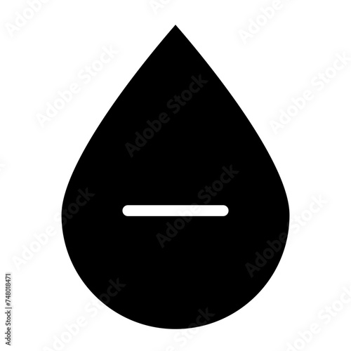 blood rh positie and negative icon