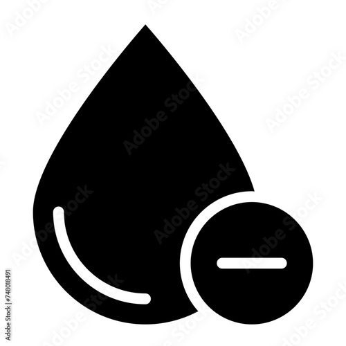 blood rh positie and negative icon