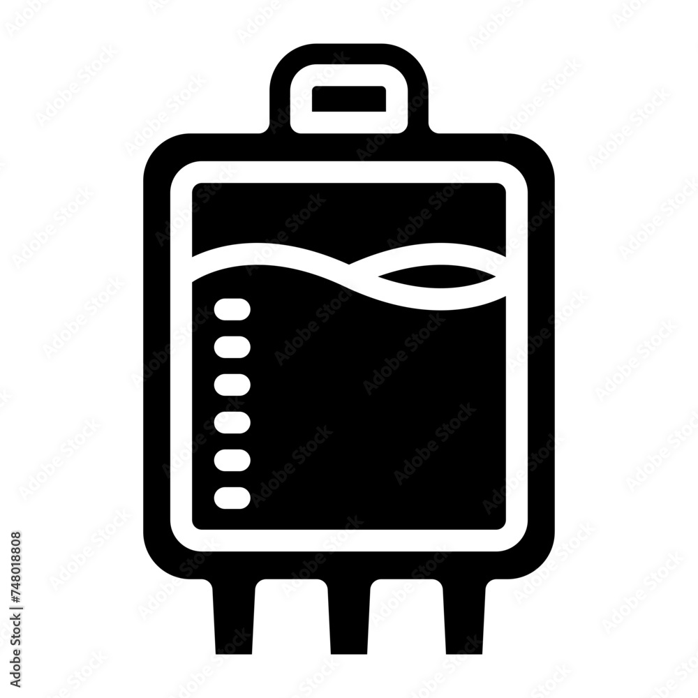 Blood Transfusion Bag Icon Blood Transfusion Bag Icon