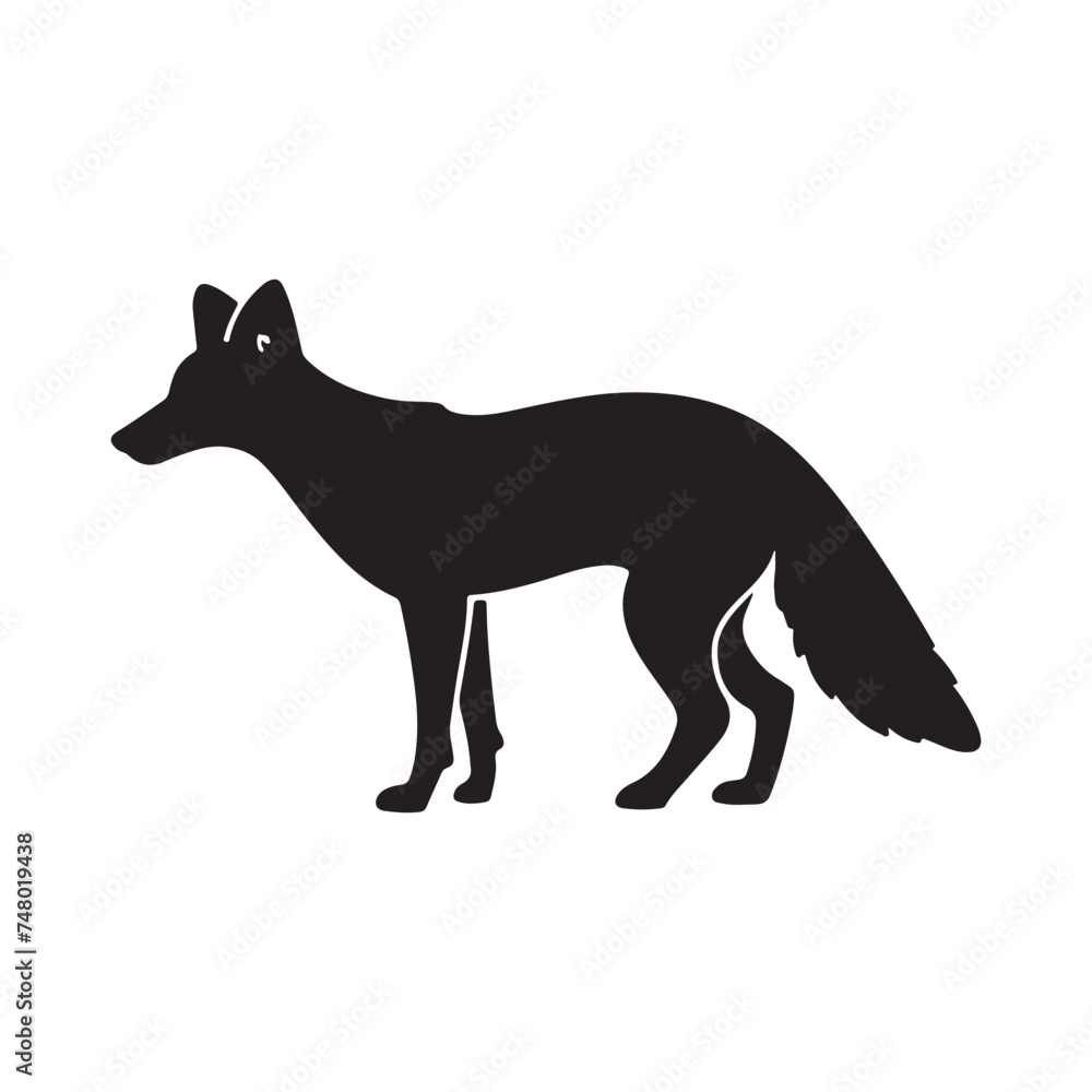 fox silhouette fox silhouette