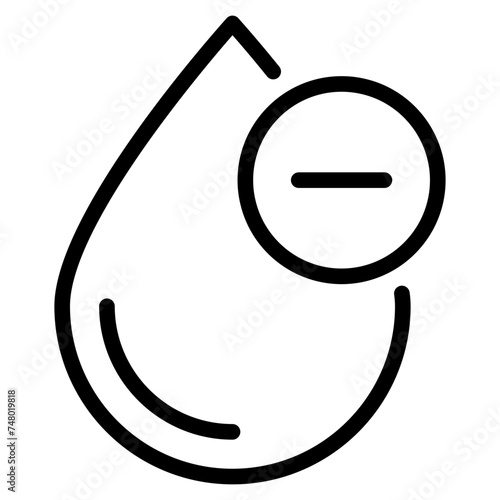 blood rh positie and negative icon