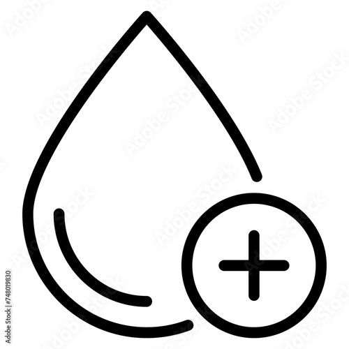 blood rh positie and negative icon