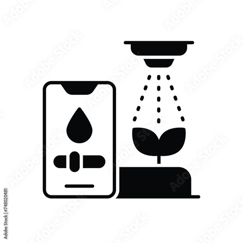 Smart Irrigation icon vector stock illustration