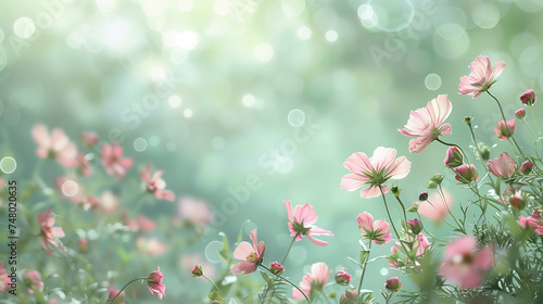 ature Background, Natural flowers growing