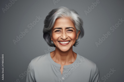 Portrait of a smiling woman of Asian ethnicity photo