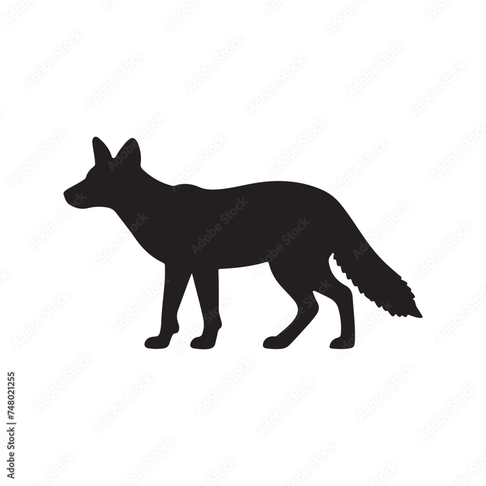 fox silhouette fox silhouette