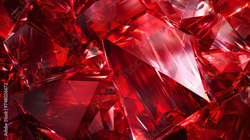 red glass layer background
