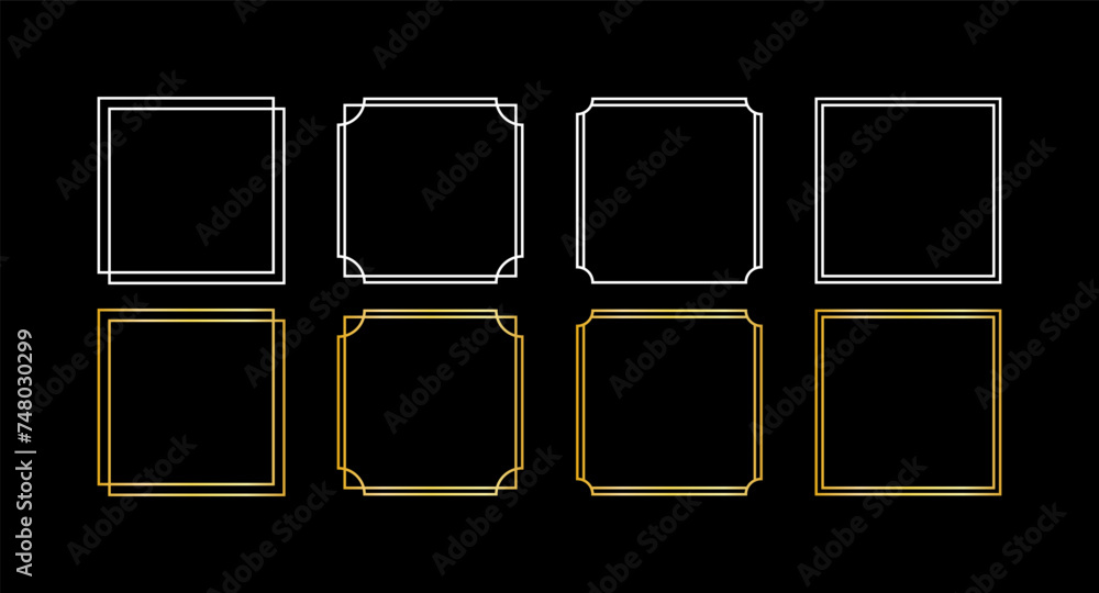 Frame icon set. Blank frames icon mockups. Flat style. Vector icons Frame icon set. Blank frames icon mockups. Flat style. Vector icons