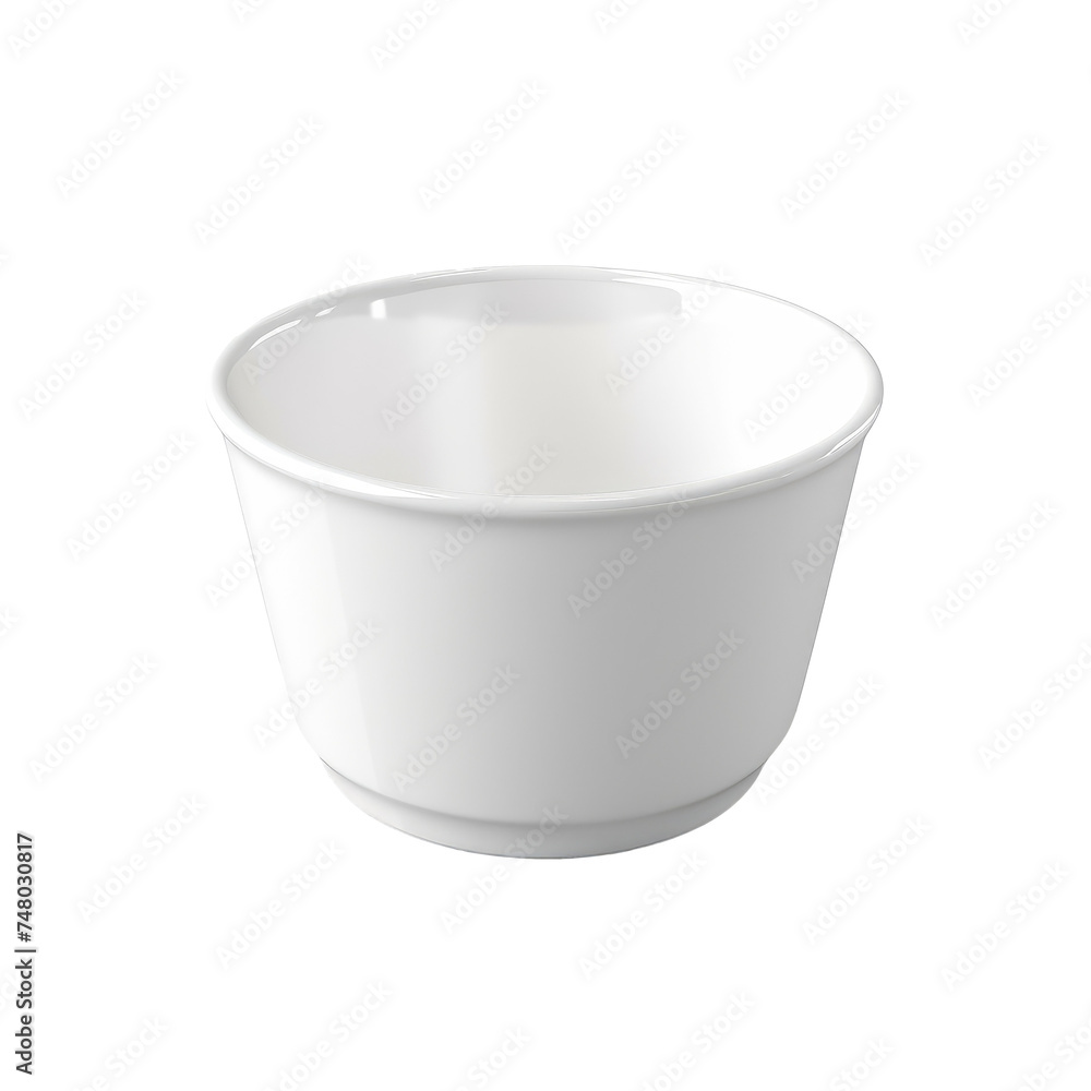 White bowl. Mockup isolated on white background White bowl. Mockup isolated on white background