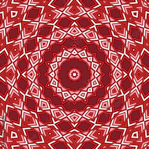 Creative geometric seamless ornament graphic design. Tetro fabric print.