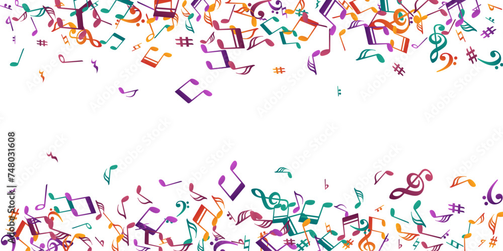 Music note symbols vector illustration. Melody Music note symbols vector illustration. Melody