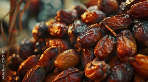 Dried date palm fruits, also known as kurma, are a traditional food often consumed during Ramadan (Ramazan)