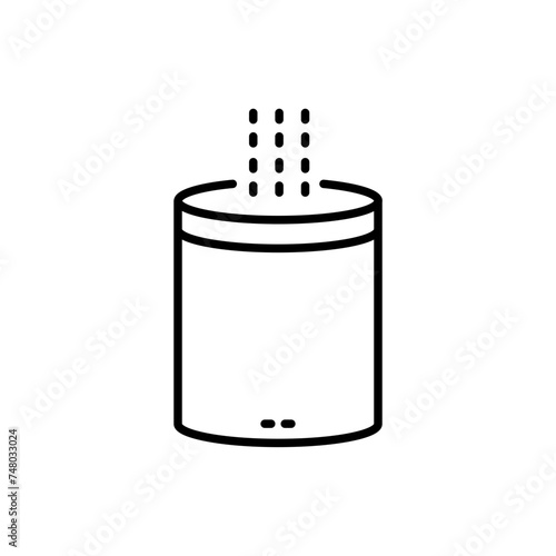 Humidifiers outline icons, minimalist vector illustration ,simple transparent graphic element .Isolated on white background