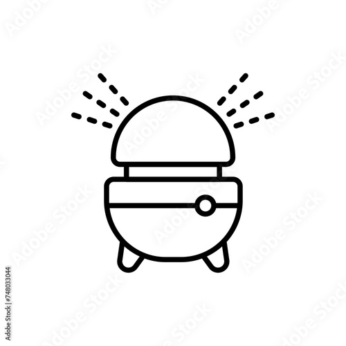 Humidifiers outline icons, minimalist vector illustration ,simple transparent graphic element .Isolated on white background