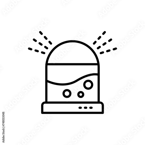 Humidifiers outline icons, minimalist vector illustration ,simple transparent graphic element .Isolated on white background