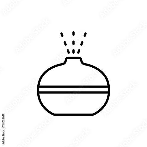 Humidifiers outline icons, minimalist vector illustration ,simple transparent graphic element .Isolated on white background