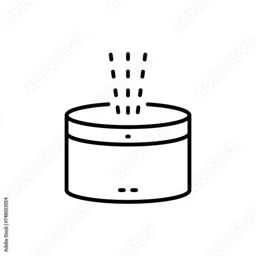 Humidifiers outline icons, minimalist vector illustration ,simple transparent graphic element .Isolated on white background